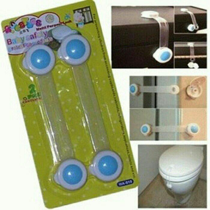Best seller WA-010 pengaman laci A, kulkas, lemari. Pengaman lemari 3pcs harga grosir. Pengaman lemari murah 1 pcs isi 2 kunci pengaman