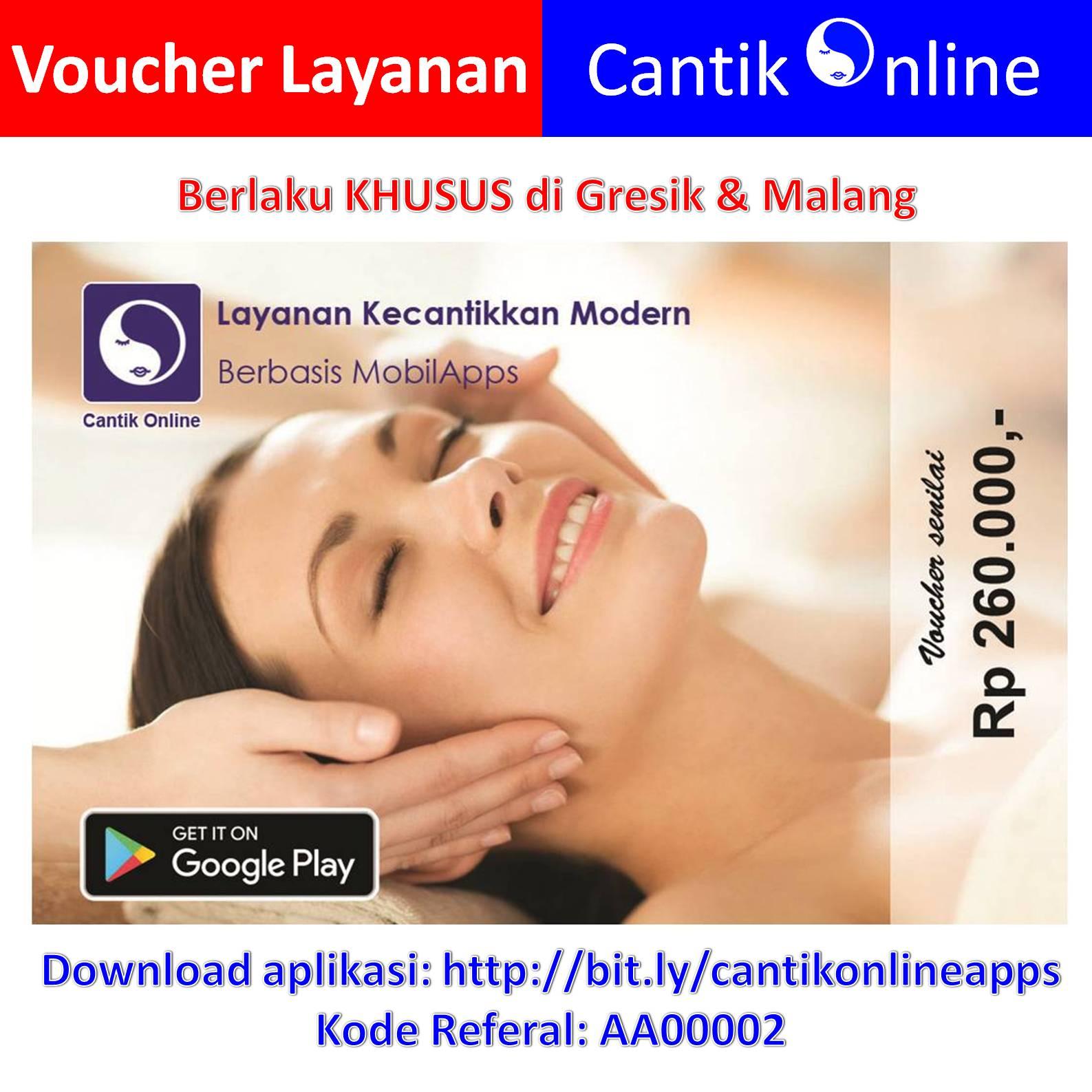 Voucher Cantik Online - Paket Reguler Hemat utk Gresik & Malang