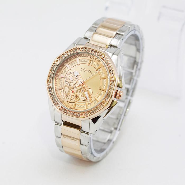 PROMO TERBATAS!!! Jam Tangan Wanita / Cewe Bonia M0489 Combi Rose Terbaru Murah