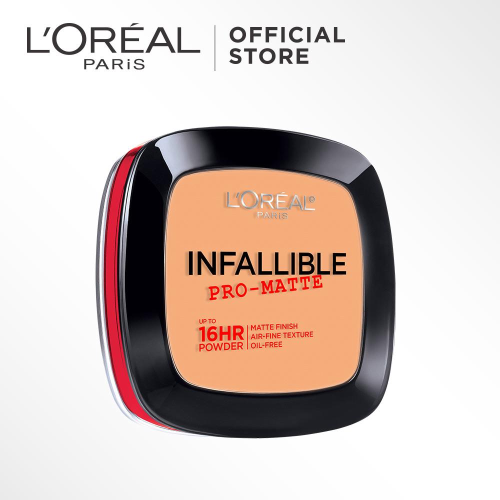 L'Oreal Paris Infallible Pro Matte Powder - 600 Golden beige by L'Oreal Paris Makeup | Loreal Padat / Compact Powder Matte For Normal to Oily Skin / Kulit Berminyak Long Lasting Tahan Lama Flawless