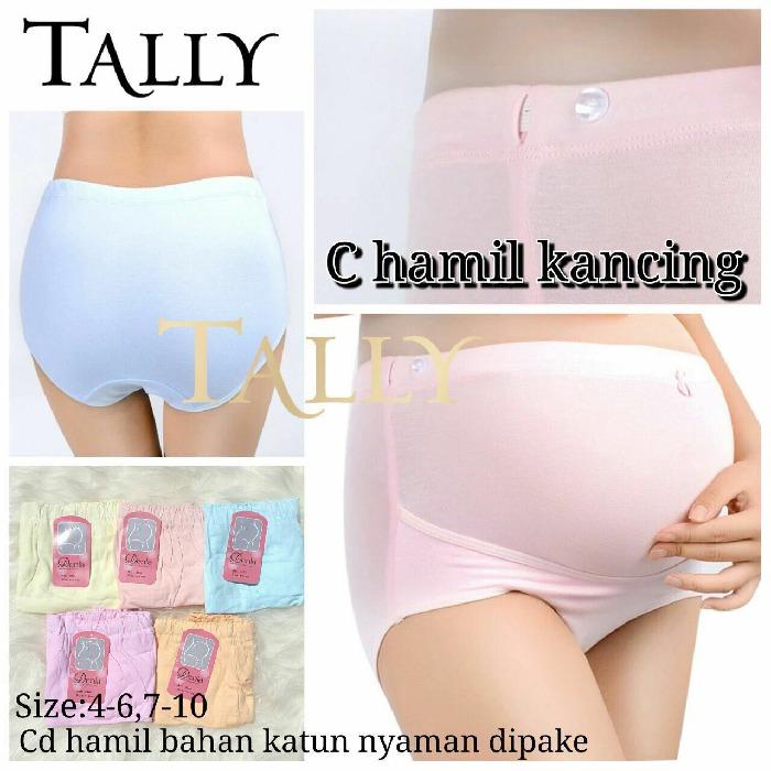 Tally Celana Hamil Kancing - Maternity Panty merk Tally Denla - 3pc
