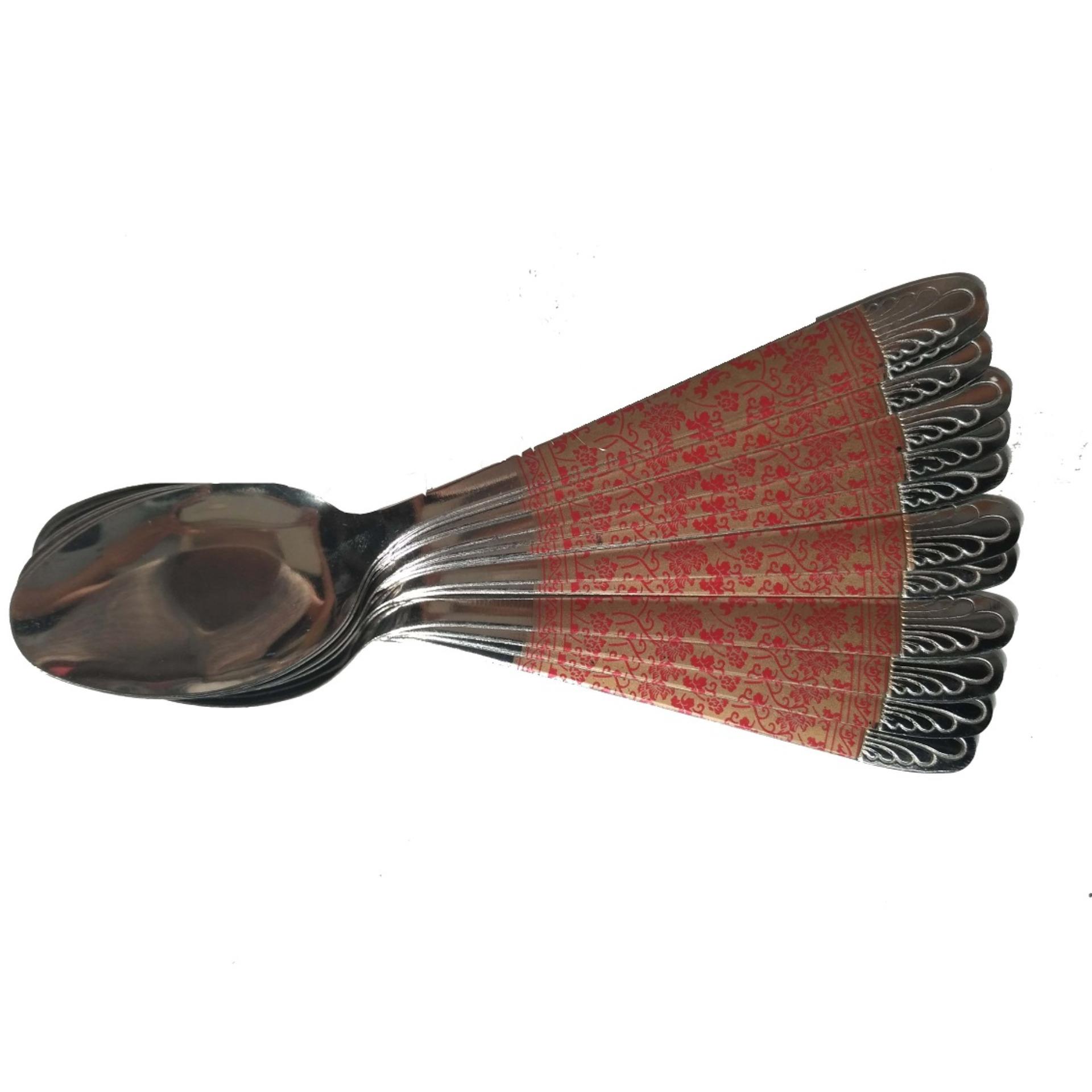 DOS Sendok stainless / Garpu stainless motif batik alat makan