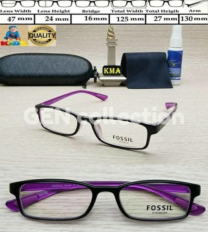 kacamata FOSSIL kids anak anak bisa lensa minus khusus premium quality