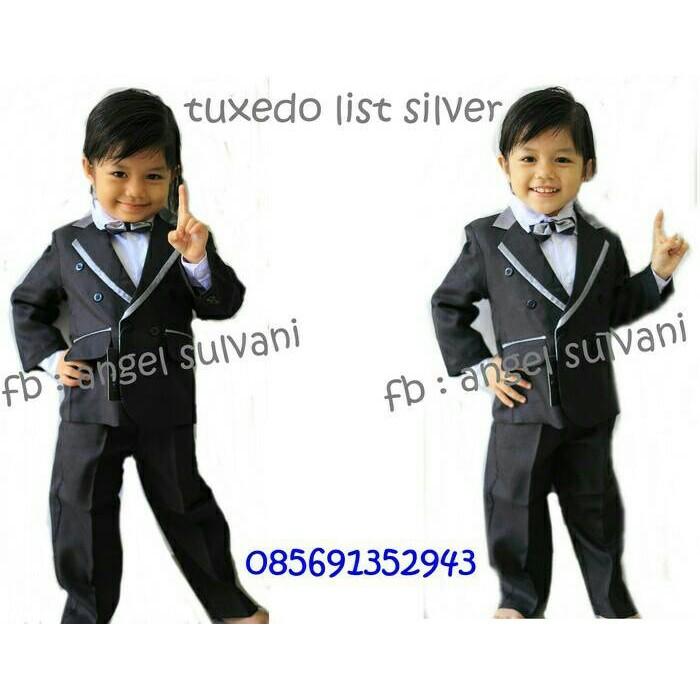 Setelan Jas Tuxedo Anak Laki Dan Bayi Baju Pesta Size 5-7 - Meybvd