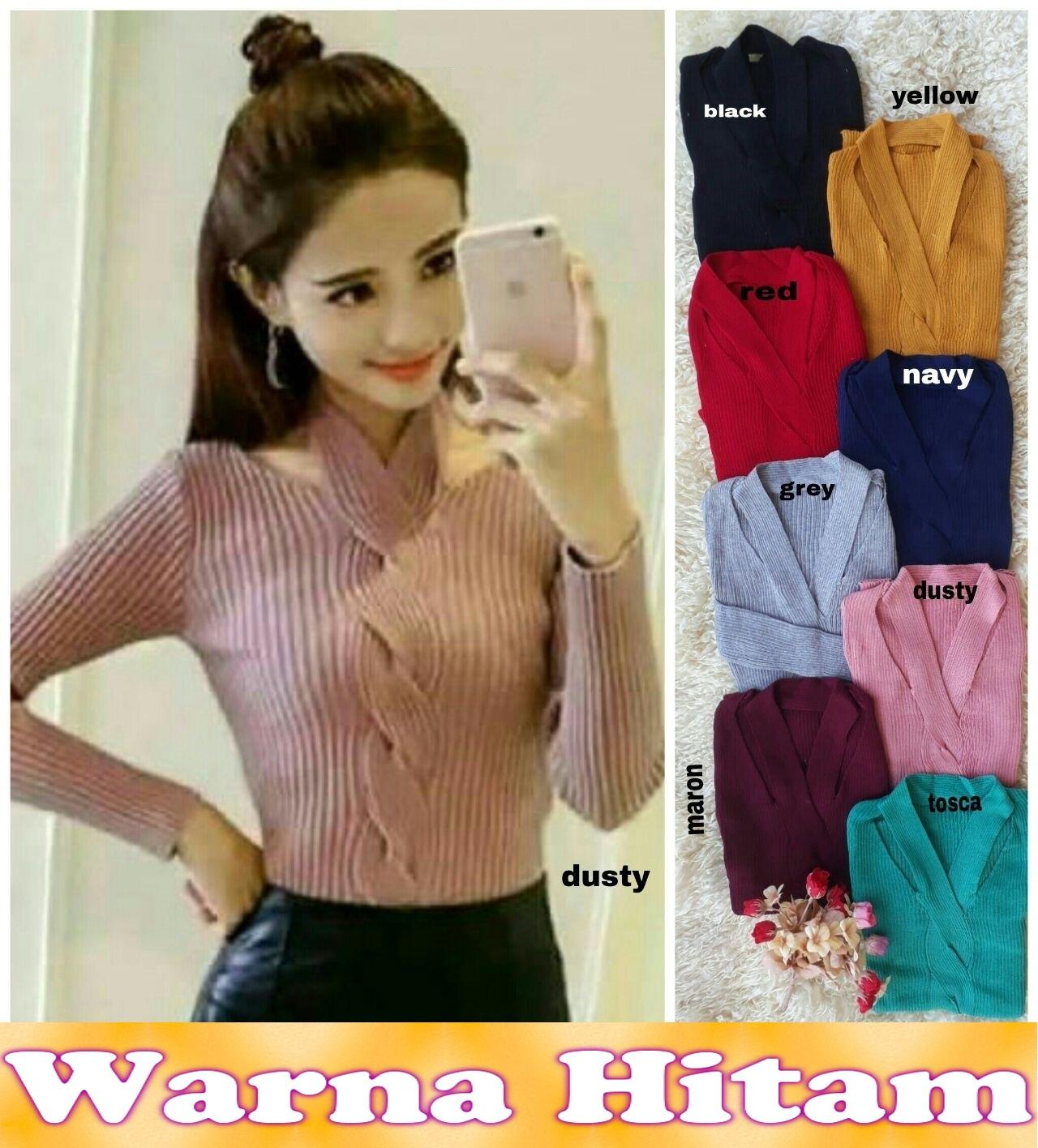 Popuri Fashion Baju Sweater Blouse Hemming - Rajut Switer Wanita Sweter Murah Suiter Sweatee Sewiter Sweate Sweatet Switet Seweter Sweterr Swite Swetee Switerr Swete Atasan Blus Cewe Blous Bluse Pakaian Bluose Blose Cewe Atasam Bluss Blousr Blousw Blouss