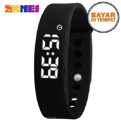 SKMEI Jam Tangan LED Gelang Fitness Tracker - W05 - Black / Hitam Jam Tangan Unik Klasik Sporty Trendy Stylish Berkualitas ORIGINAL