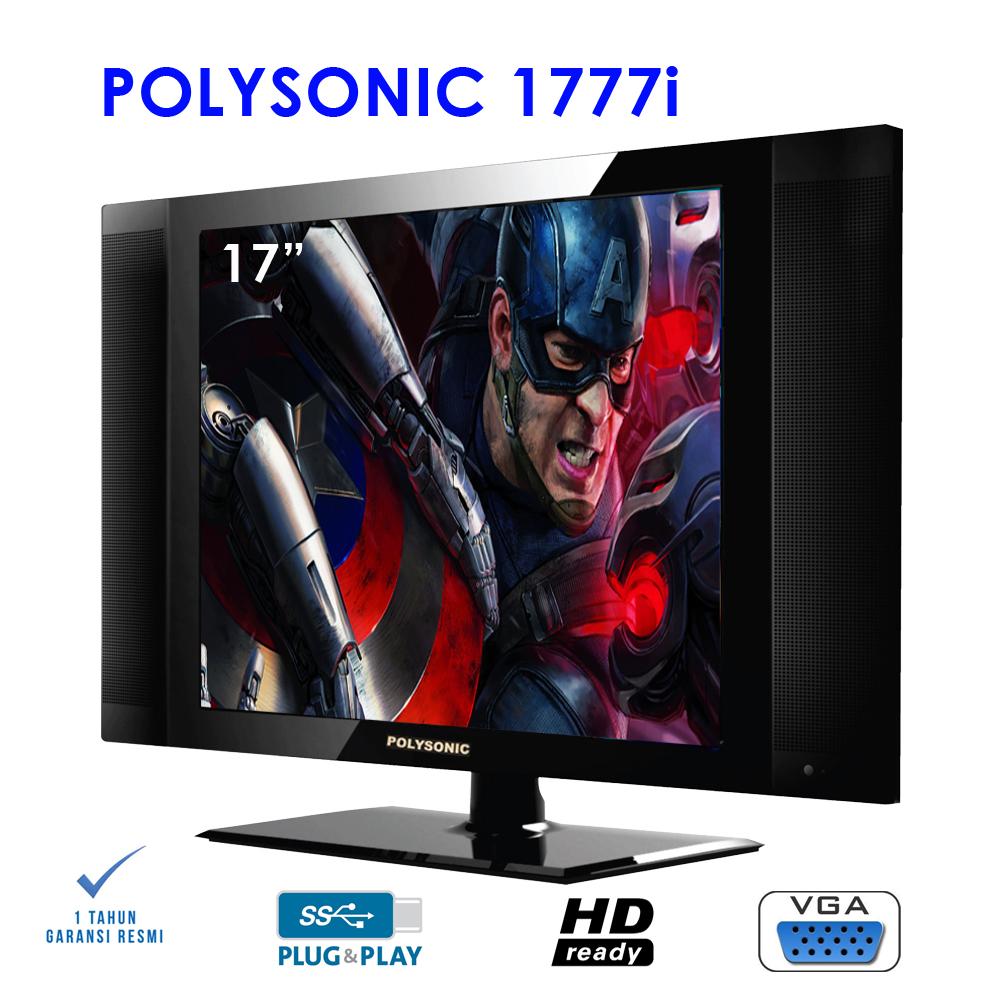 Polysonic LED TV 17 1777 - Hitam HITs Promo..