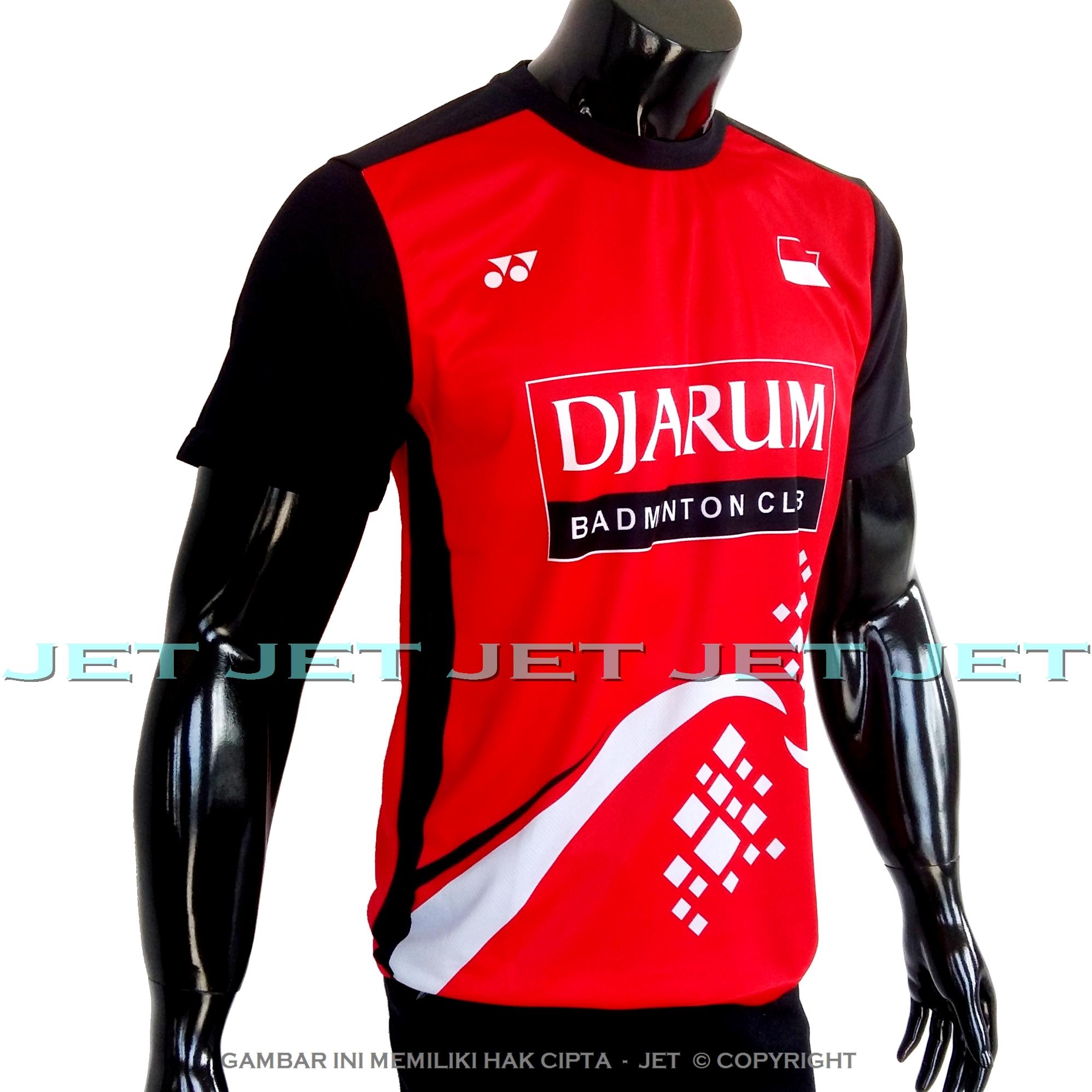 JET SPORTS – Kaos Olahraga M L XL Dri Fit Sport Pakaian Olah Raga Badminton Replica Baju Futsal Voli Sepak Bola Tennis Running Sepeda Bulutangkis Training T-Shirt Murah Bagus Keren All Fashion Jersey Atasan Pria Wanita Cowo Cewe Raket Bulu Indonesia