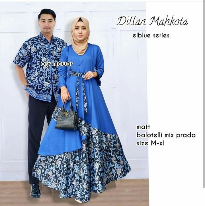 TERMURAH - BATIK COUPLE MODERN DILAN BIRU