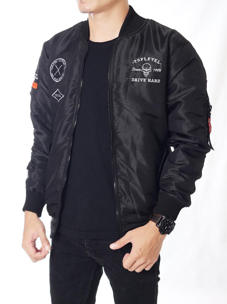 JAKET BOMBER PRIA - DRIVE HARD TOP LEVEL - JAKET BOLAK BALIK PRIA