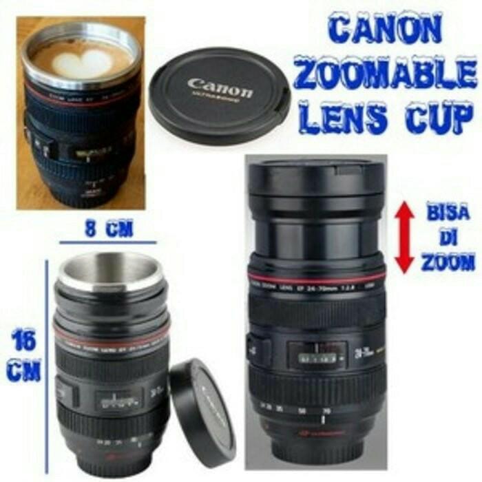 P-18000008 B277 Lens Mug Cup 420ml / Gelas Lensa Kamera Canon EF 24-70
