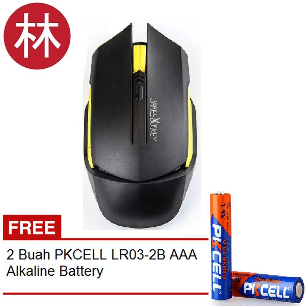 James Donkey Wireless Mouse Black-Gratis PKCELL LR03 2 AAA Alkaline di lapak Liem yudistiraliem