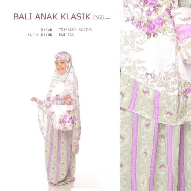 MUKENA KATUN BALI ANAK KLASIK SD KECIL (5-8TH) || Bali Nadira ungu