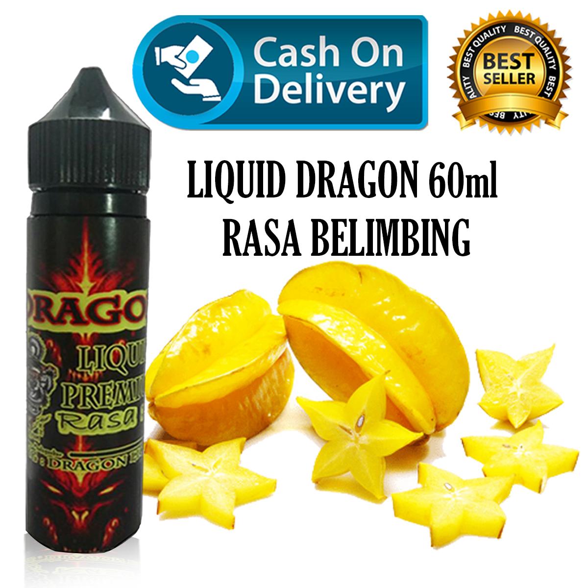 Liquid Dragon 60ml Rasa Belimbing Free Liquid Tiger 5ml Rasa Random Vape Vapor & Rokok Elektrik