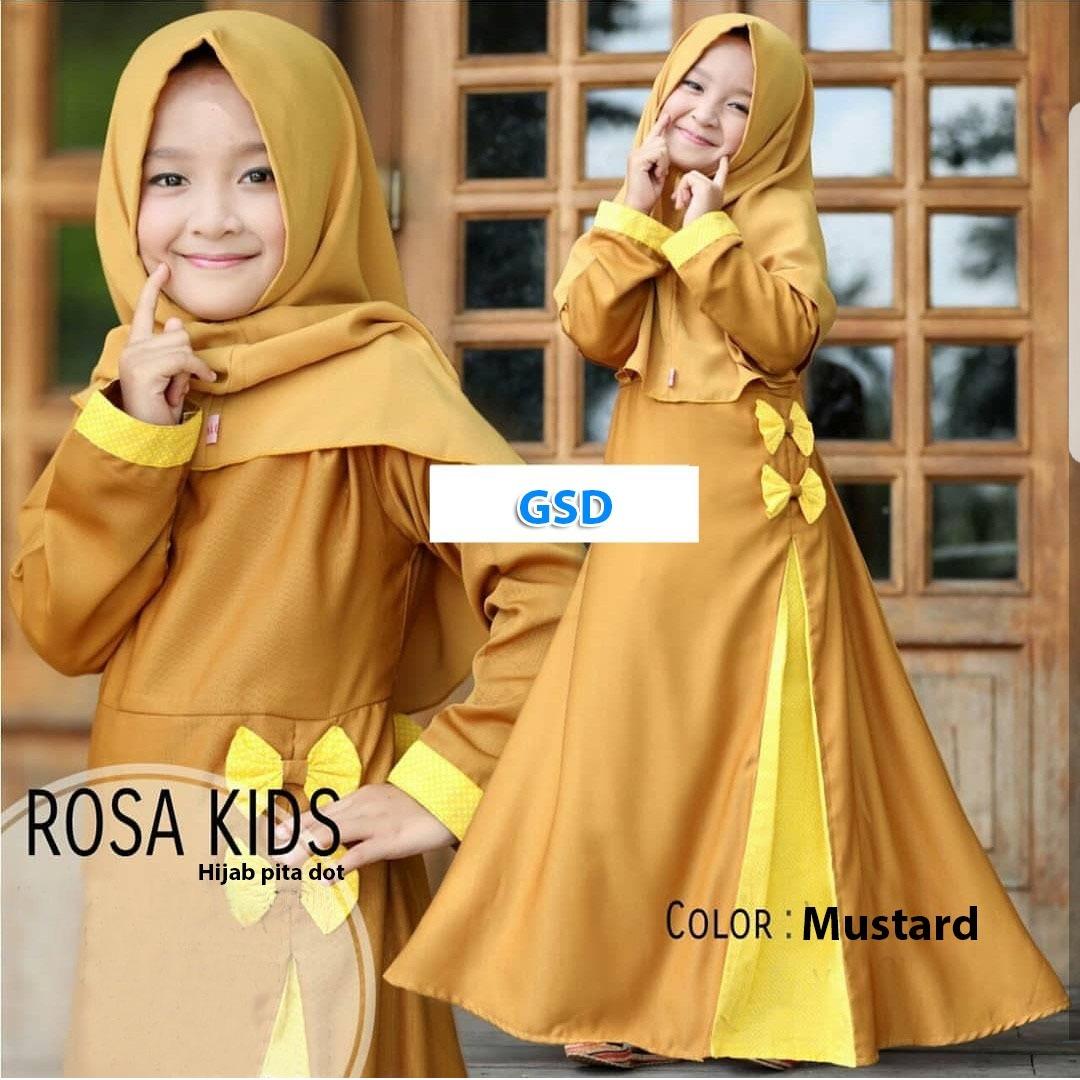 GSD-Baju Gamis Anak / Baju Muslim Anak / Baju Anak Cewek 