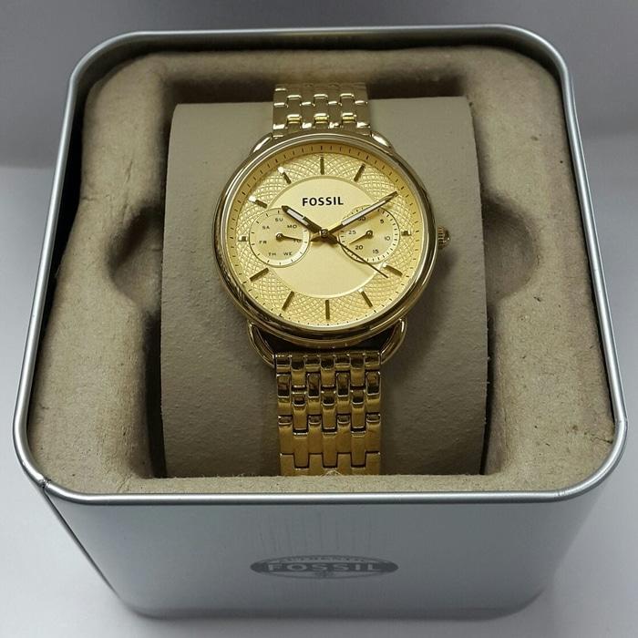 Jam Tangan Fossil ES 3713 Gold Box Original Terlaris