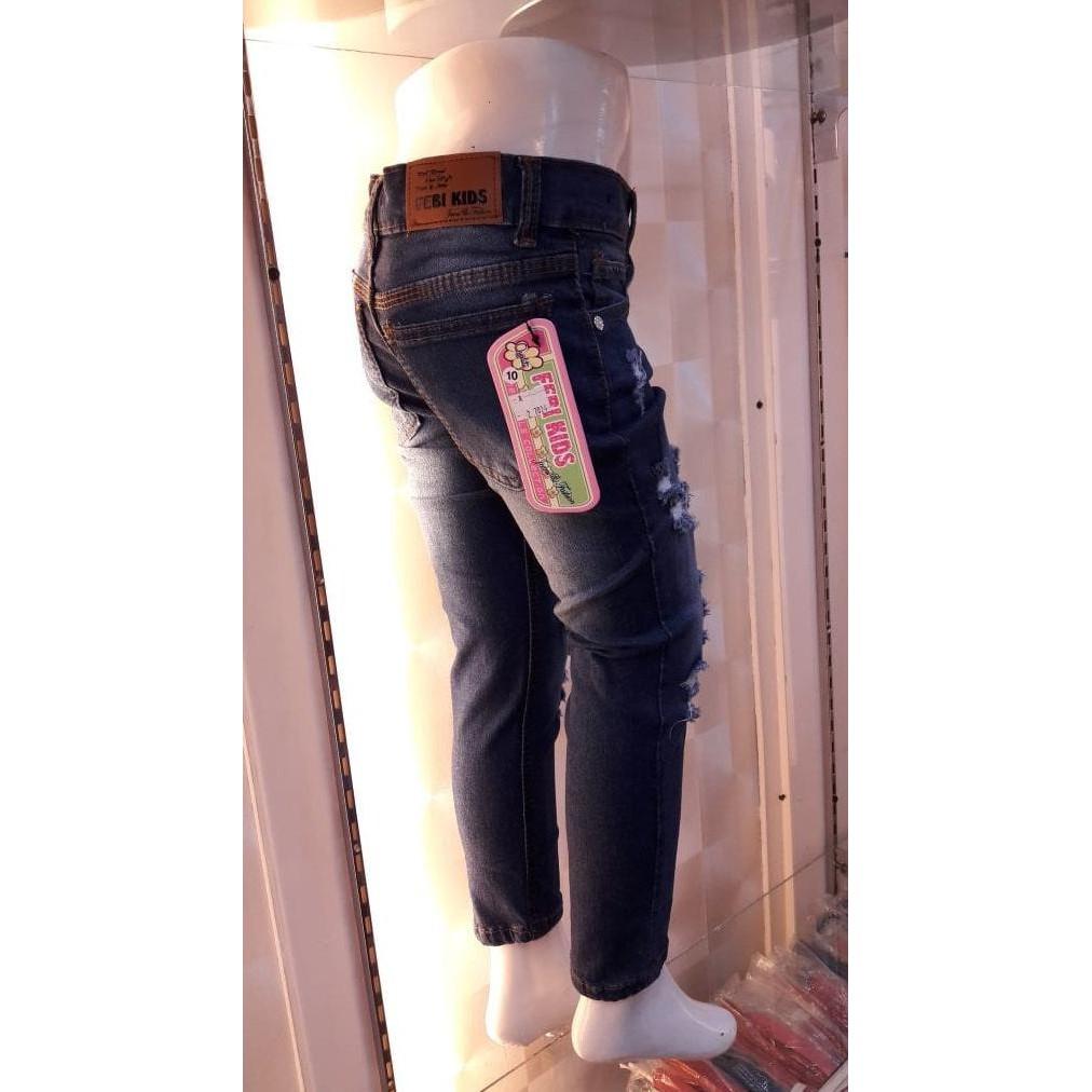 PROMO SALE - CELANA JEANS ANAK - ANAK PEREMPUAN RIPEP SOBEK2 KIDS F001