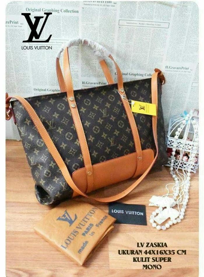 PROMO TERBATAS!!! TAS LOUIS VUITTON BASIC SEMI SUPER KULIT MATANG