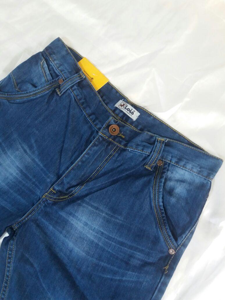 Balego Jeans Celana Jeans Lois Standar Pria Biru Wash/Celana Panjang Lois Reguler Pria-Biru Wash