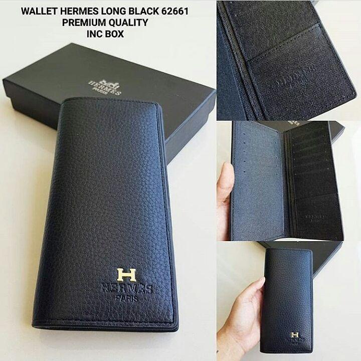 dompet wallet hermes long black 62661