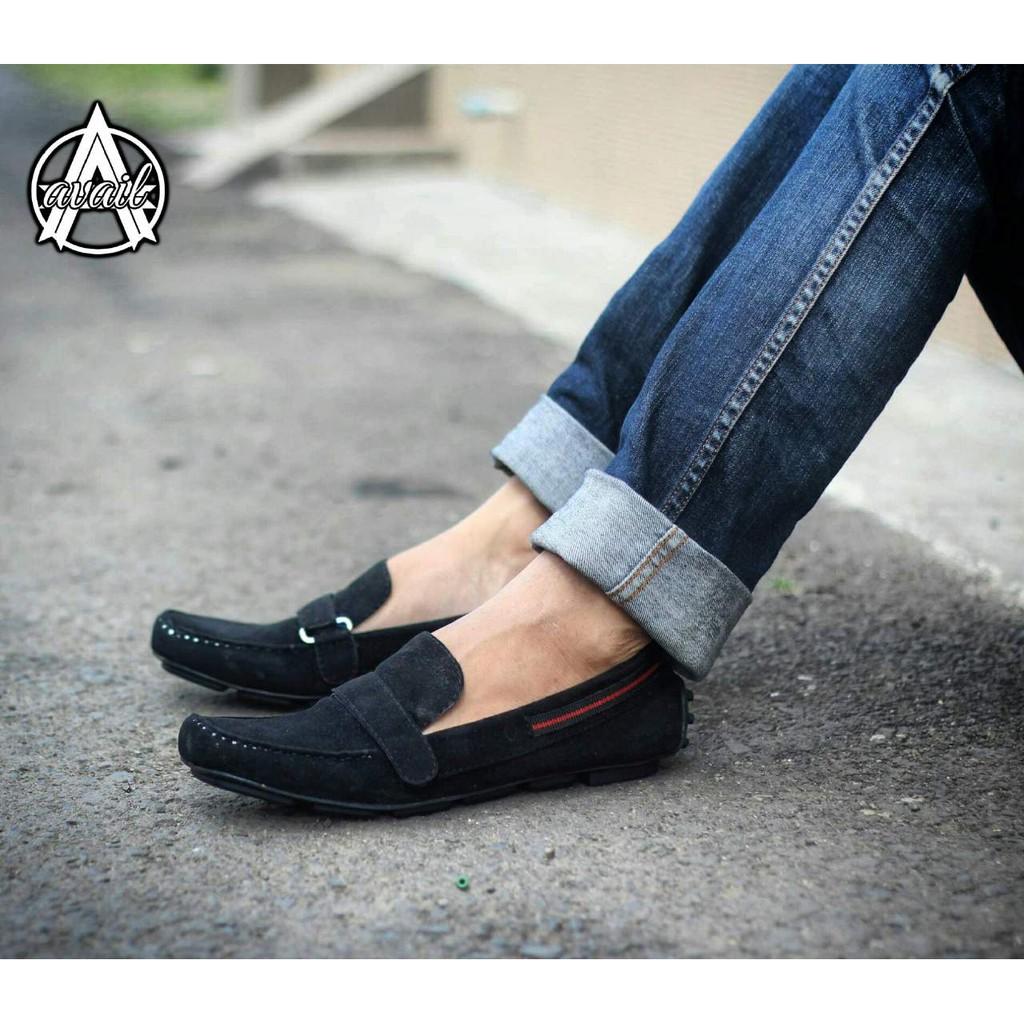 Available Everbest Original.Sepatu Casual.Sepatu Kerja .Sepatu Formal . Slip On Kulit Suade.Mocassin