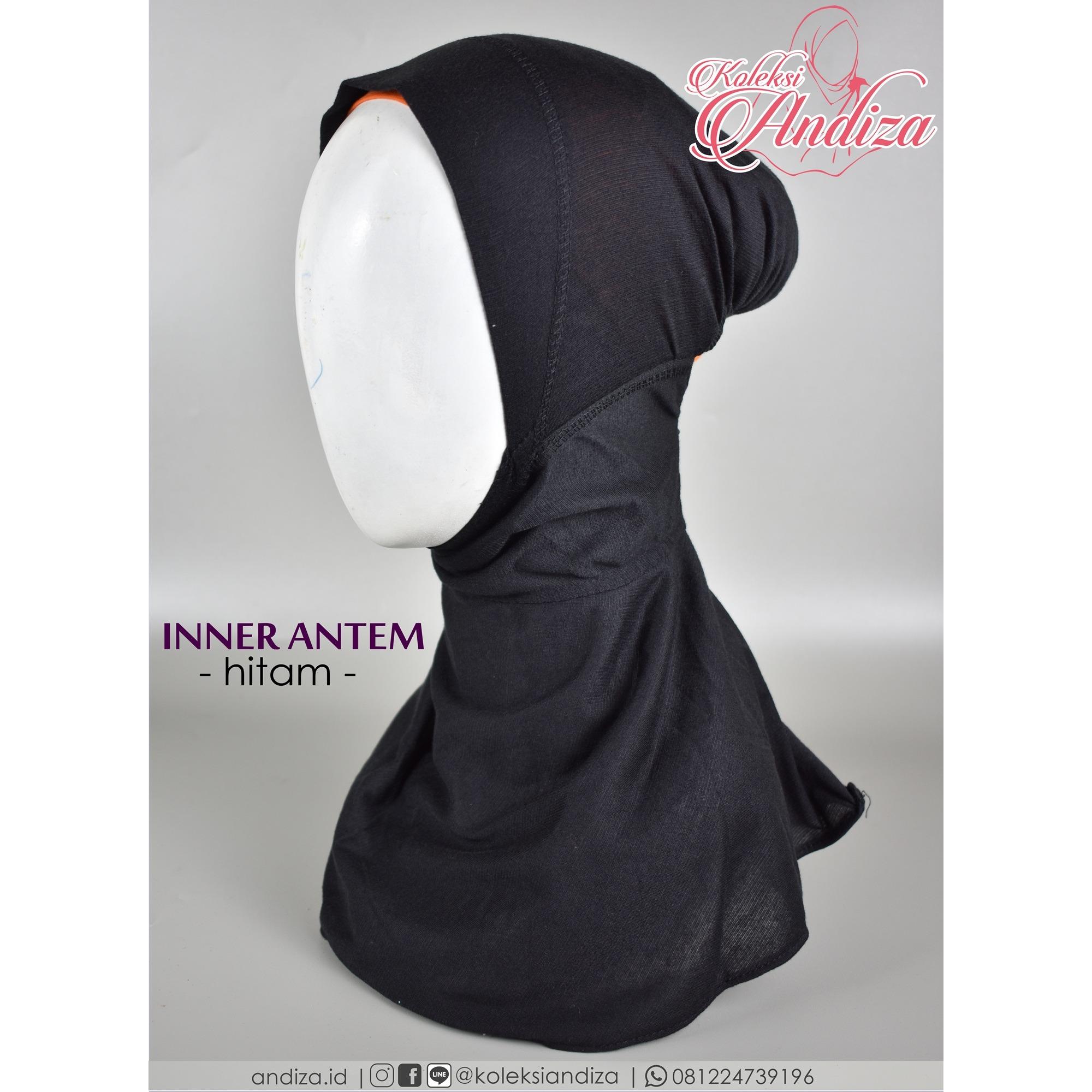 ANDIZA - CIPUT NINJA ANTEM ZIPPER - BAHAN KAOS NYAMAN - INNER DALAMAN JILBAB KERUDUNG RESLETING SLETING