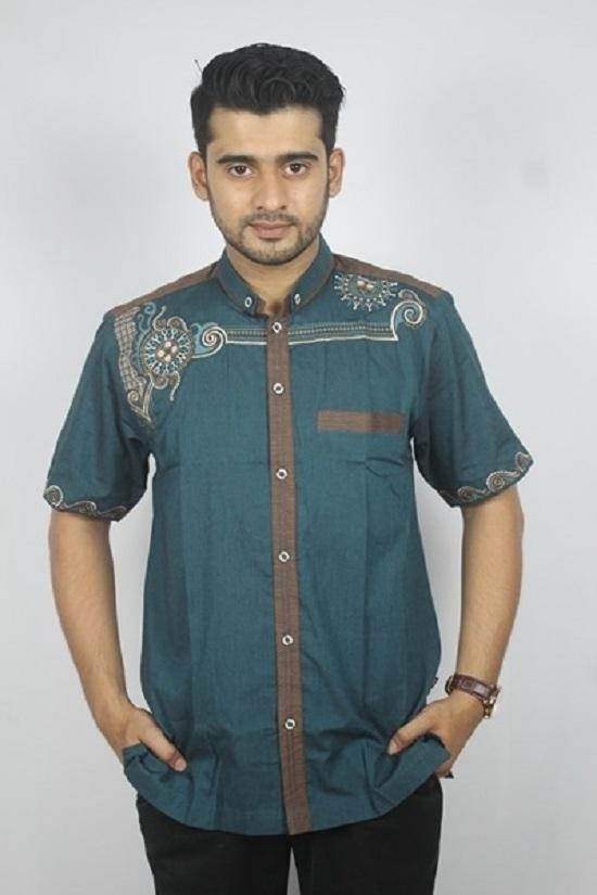 Baju koko Pria Kasual ,Busana Muslim bordir pria Kode AD 132 Toska - Baju koko muslim pria terbaru / Baju koko muslim pria termurah / Baju koko muslim pria berkualitas / Baju koko muslim pria trendy / baju casual / kemeja pria / baju koko lebaran / baju