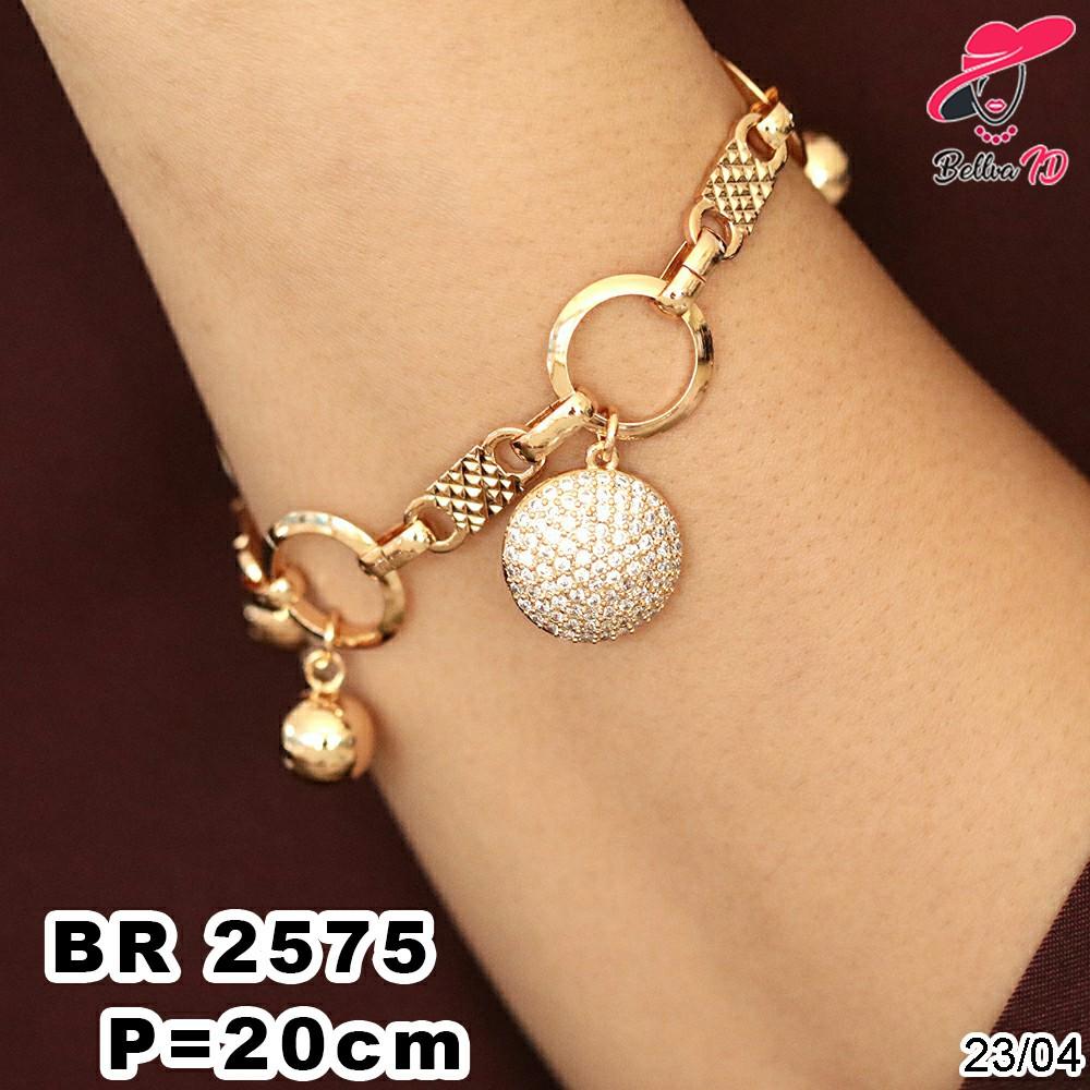 Gelang Rantai Emas Bola-Bola Liontin Pandora Terbatas R 2575