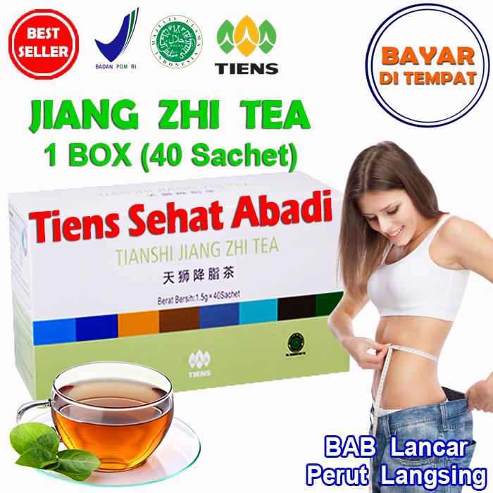 Tiens Teh Pelangsing Jiang Zhi Tea – 40 Sachet | Teh diet | Teh peluntur lemak | Teh buang lemak | Teh hijau penurun berat badan | Penghancur lemak | Pembakar lemak | Susut lemak | Obat pengecil perut | Obat penurun berat badan |