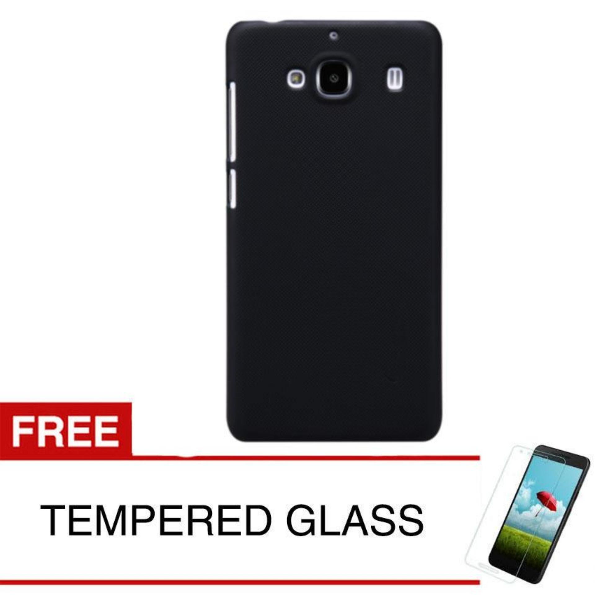 Case Slim Black Matte Xiaomi Redmi 2 / 2s / 2 Prime - Black Doff - Free Tempered Glass