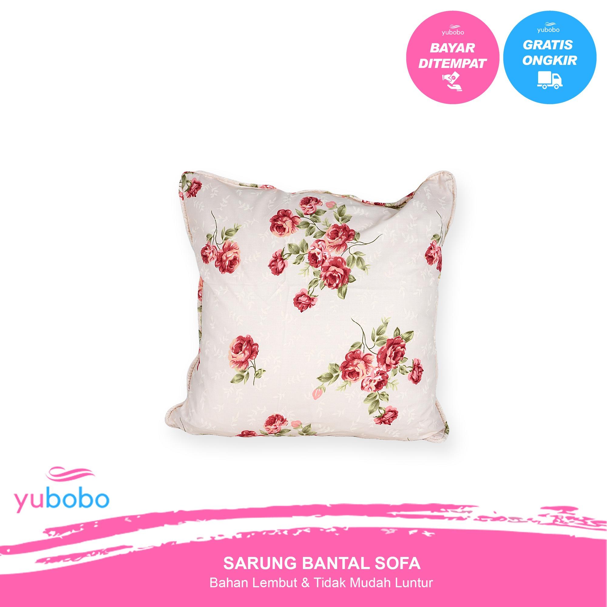 Yubobo - Sarung Bantal Sofa / Kursi Tamu Promo (Hanya Sarung) Bahan Katun Jepang