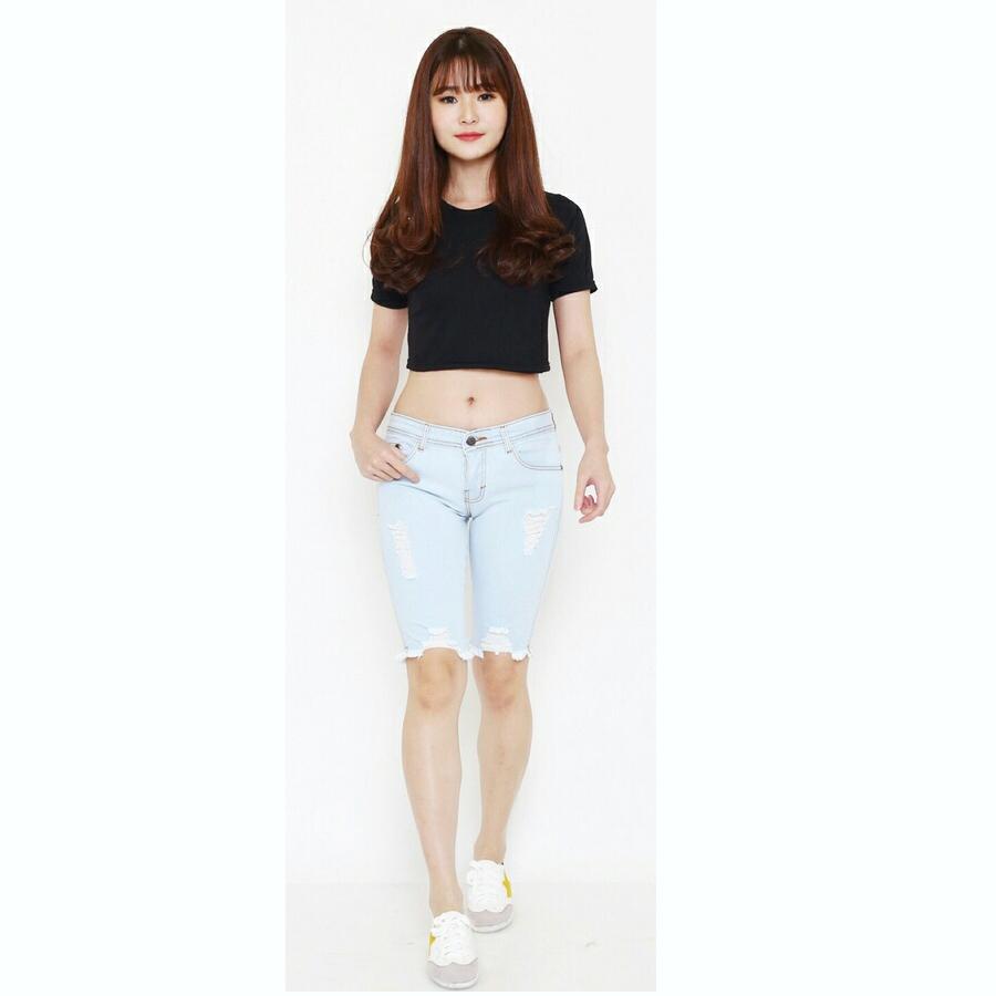 Celana Jeans Wanita bally busana Fashion DF SBK SBK 77009 3per4