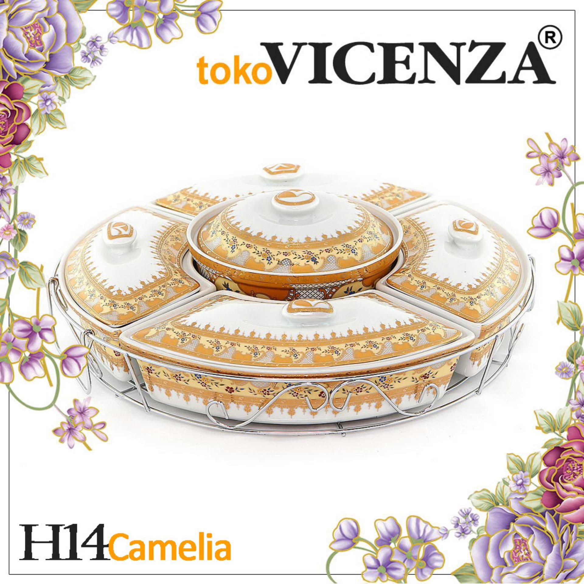 Vicenza Prasmanan Snack H14 Garansi Pecah Motif Camelia