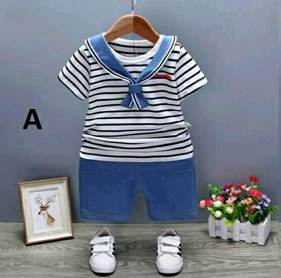 Baju Setelan Bayi Anak Import Premium School Style - Baju Bayi anak Kaos tee celana panjang bayi anak Import murah lucu baju pesta Perlengkapan bayi