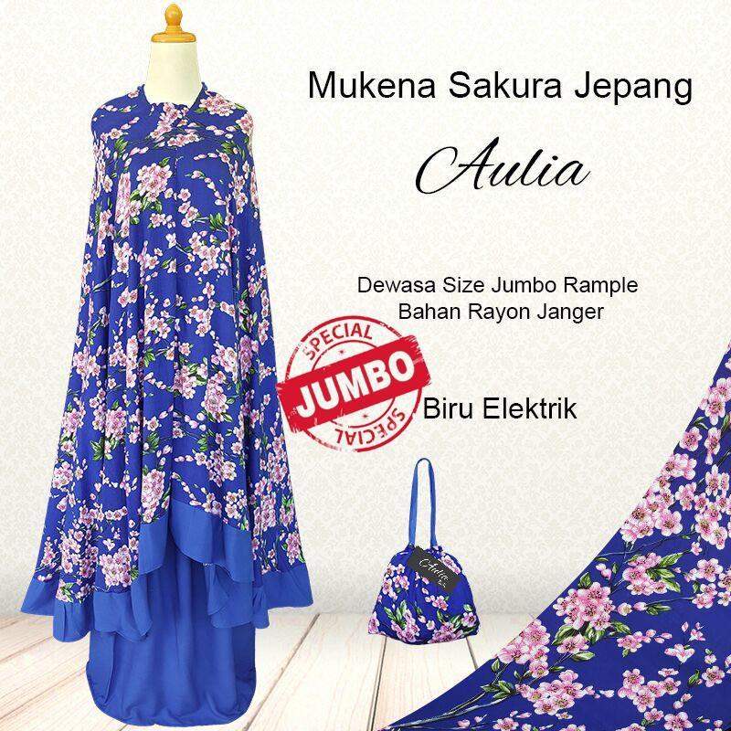 Mukena Bali Jumbo Rempel Sakura Jepang hitam
