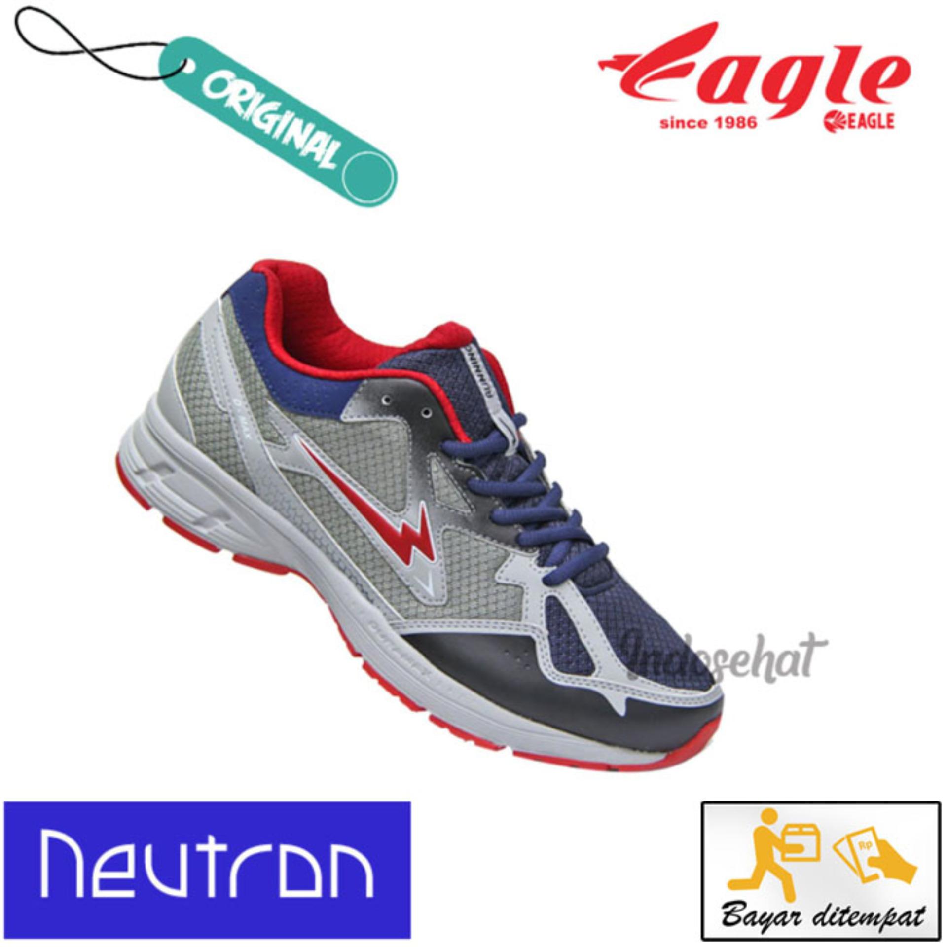 Sepatu Lari Pria Eagle Neutron Gr/Navy Red