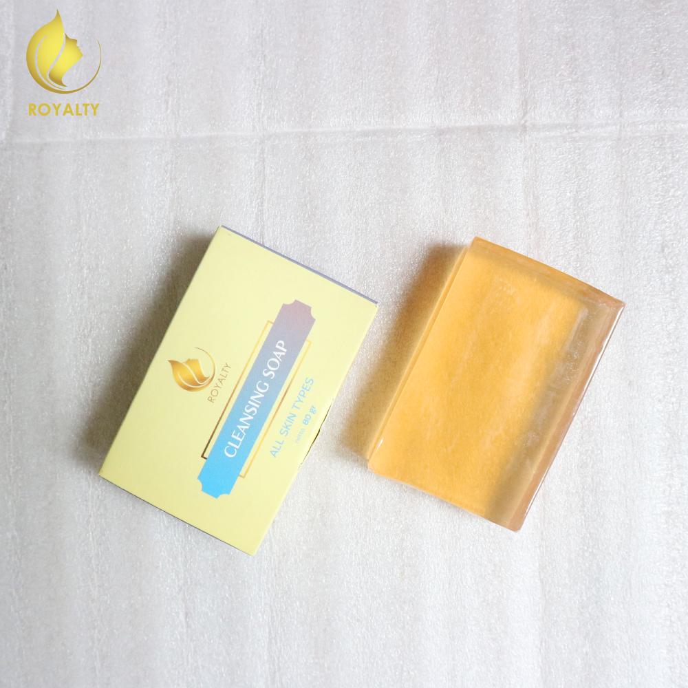 Sabun Pencerah Wajah Alami Untuk Kulit Sensitif Royalty Cosmetic Soap Cleansing Penghilang Noda Bekas Jerawat Komedo Untuk Membersihkan Wajah Dari Jerawat Dan Komedo