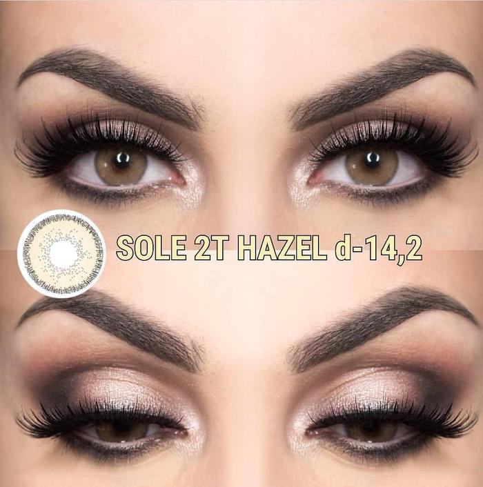 softlens gel sole 2tone hazel normal only