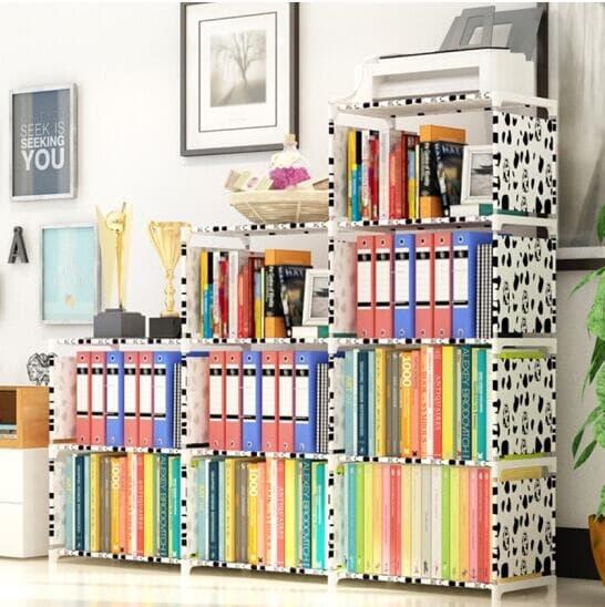 TERLARIS - [ 3 SISI ] Rak BUKU Serbaguna RAK portable (Mudah dibongkar pasang) - RAK tempat majalah, dokumen kantor atau perlengkapan rumah dan dapur.