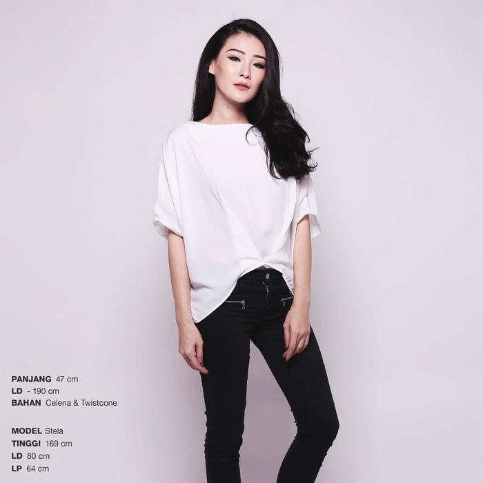 Zaskia Top Blouse Atasan Baju Wanita BL1041-AH - Putih