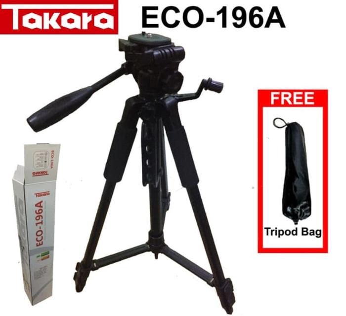 Tripod Takara ECO-196A For kamera Mirroless DSLR Canon Sony Nikon