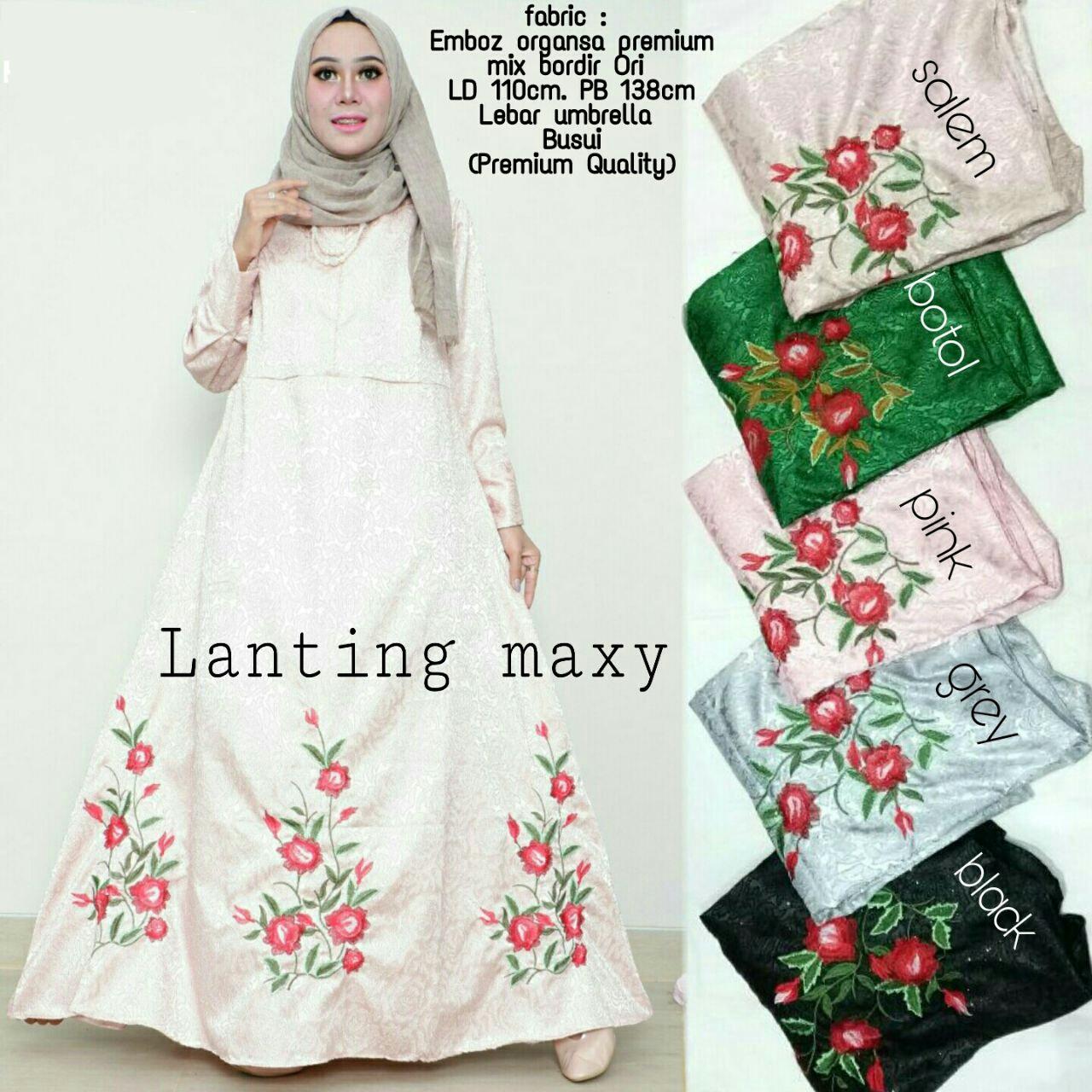 Gamis Wanita Embos Organza Gliter Premium Mix Bordir Ori / Gamis Jaguar High Quality
