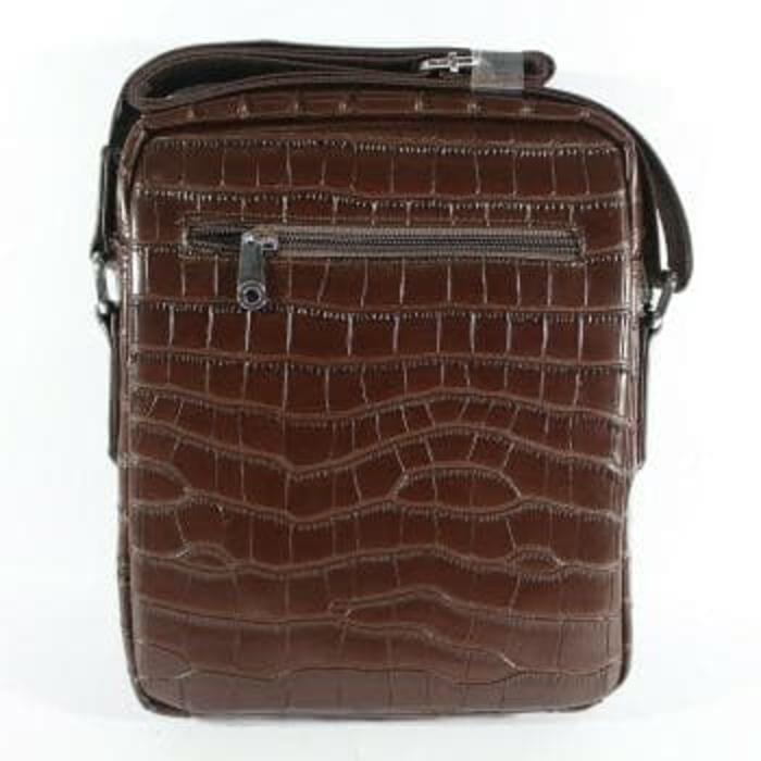 Tas Slempang Pria Branded AIGNER BROWN (Bahan Kulit Asl Murah