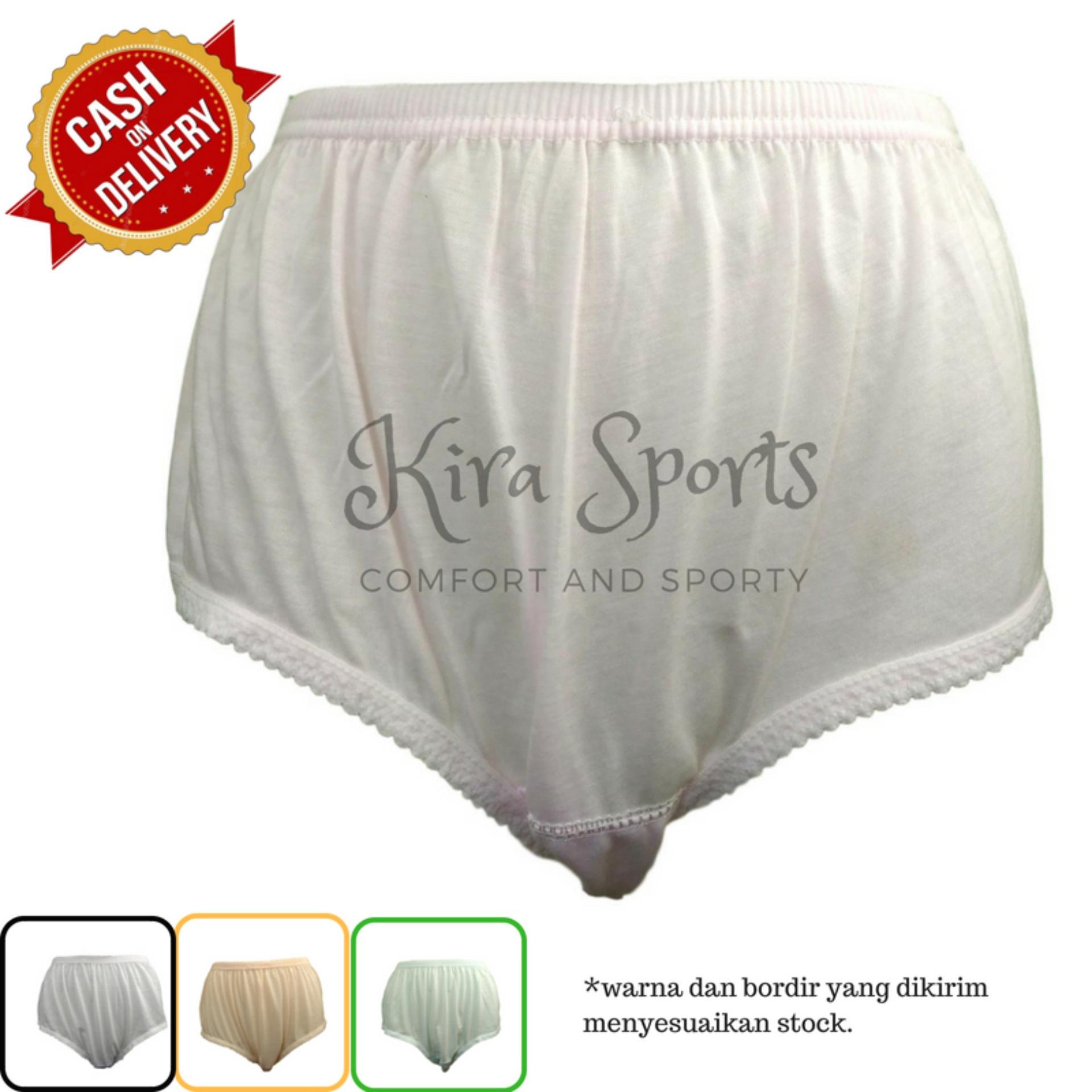 Kira Sports Celana Dalam Wanita Jumbo / Big Size Untuk Ibu hamil Bahan Katun / Bukan Merk Sorex Sexy Seksi Transparan G-string Boxer Bunga / Dalaman Perempuan Dengan Aneka Motif Polos Renda Dewasa Murah ANK709 - Bisa COD