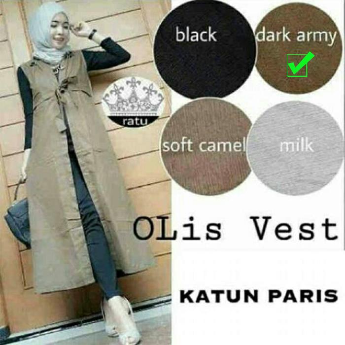 Baju Atasan Wanita - Baju Muslim - Blus Muslim - Tunik - Gamis - Cardy - Outer Rom - Olis Vest