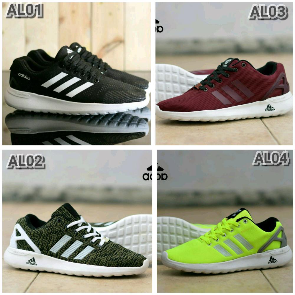 Promo Sepatu olahraga adidas flyknite running jogging gym senam sepeda pria Fashion