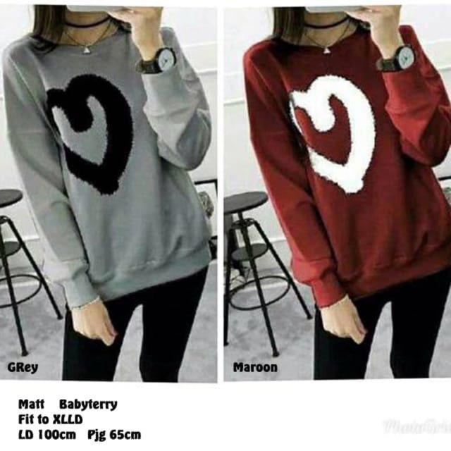 Damai fashion jakarta - baju atasan wanita sweater LUPHY LUPHY - konveksi baju termurah tanah abang