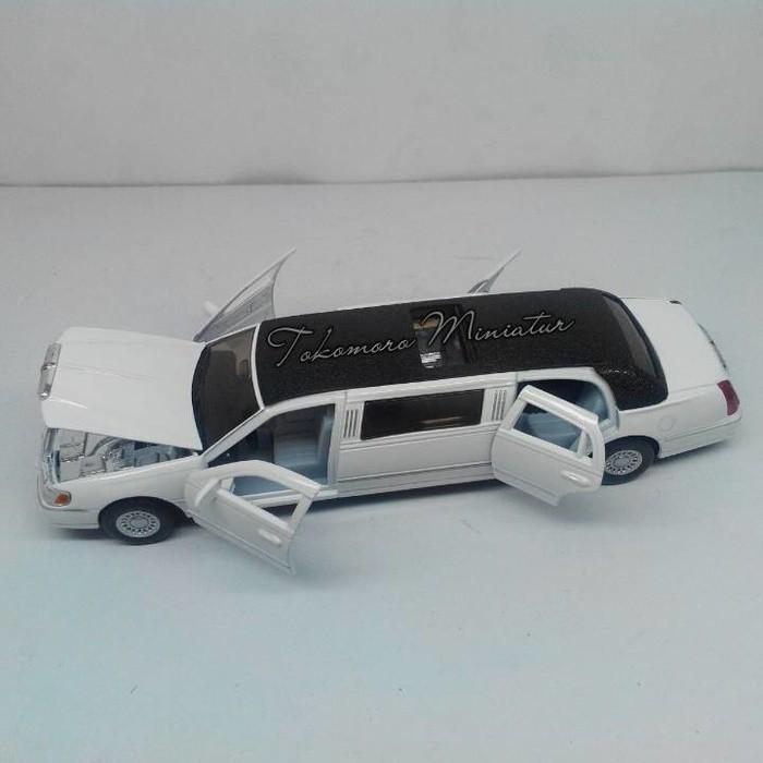 Diecast Miniatur Limousine Mobil Putih Limosin Klasik Unik Warna Putih - Qwz1jq
