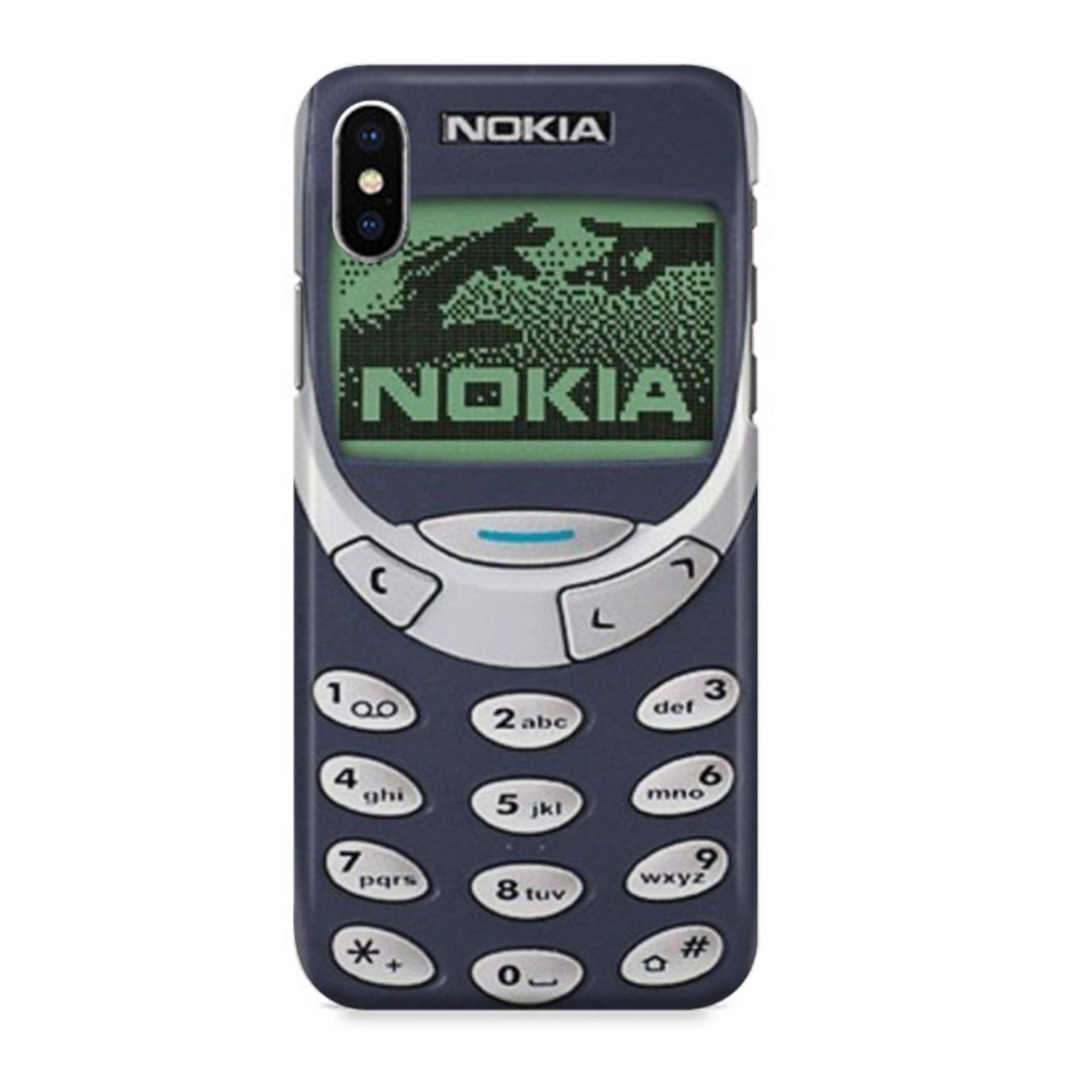 Indocustomcase Printed Old Nokia 3310 Hard Case Cover For iPhone X