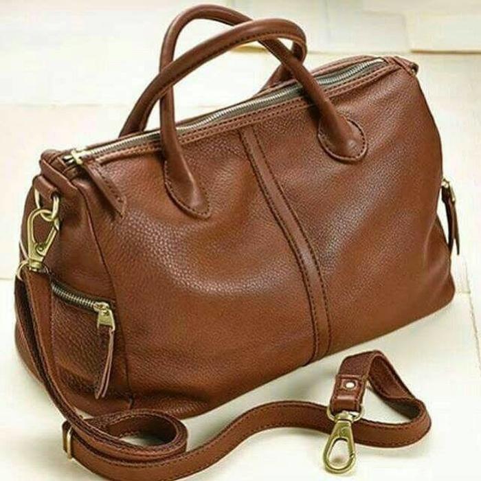 Tas Fossil Original. Fossil Erin 2 Zip Brown Leather NWT Authentic